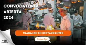 EMPLEOS EN RESTAURANTES